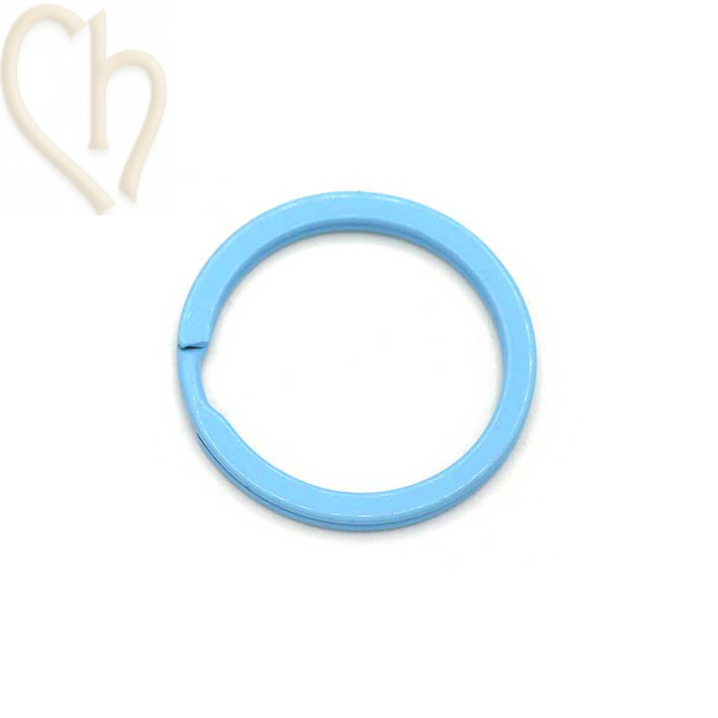 Double ring steel 28mm for keyholder Licht Bleu