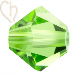 Preciosa Crystal Rondelle Bead 4mm Peridot