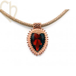 Charl'stone cabochon Poire 30*20mm Rose Water Opal 5205