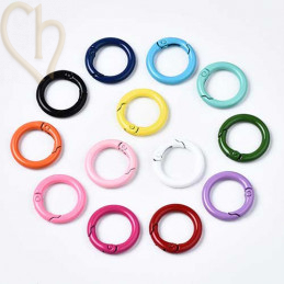 Clasp keyring clip 25mm colored
