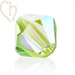 Preciosa Crystal Rondelle Bead 6mm Limecicle Ab