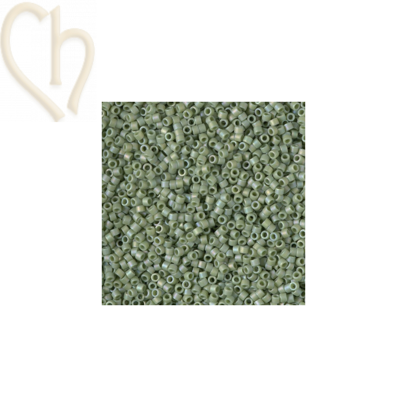 Opaque Glazed Pistachio Mat AB - Miyuki Delica 11/0 5 gr. DB2310 M