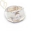 Ring adjustable with holder for crystal 4120 8*6mm Crystal