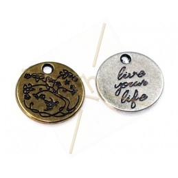 pendant medal "live your...