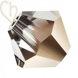 Preciosa Crystal Rondelle Bead 3mm Starlight Gold
