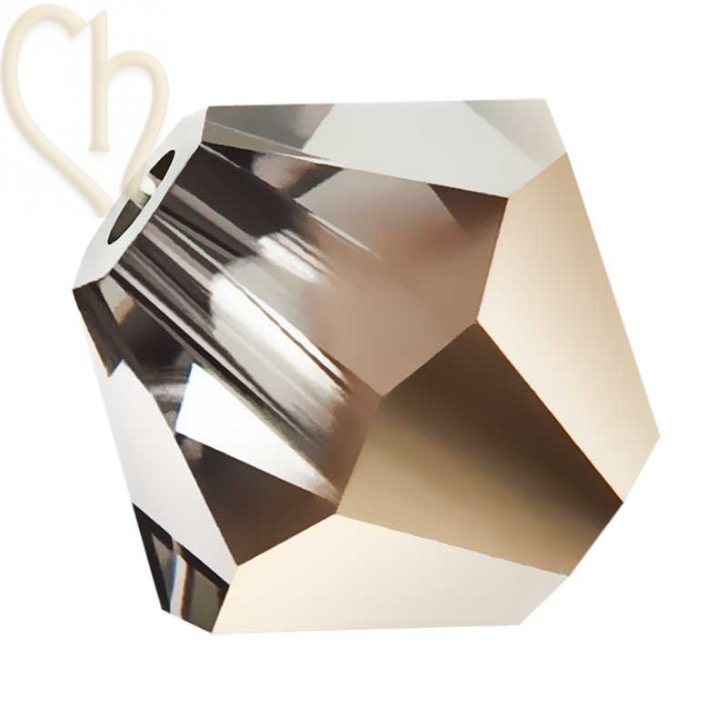 Preciosa Crystal Rondelle Bead 4mm Starlight Gold Preciosa Crystal Rondelle Bead 4mm Starlight Gold