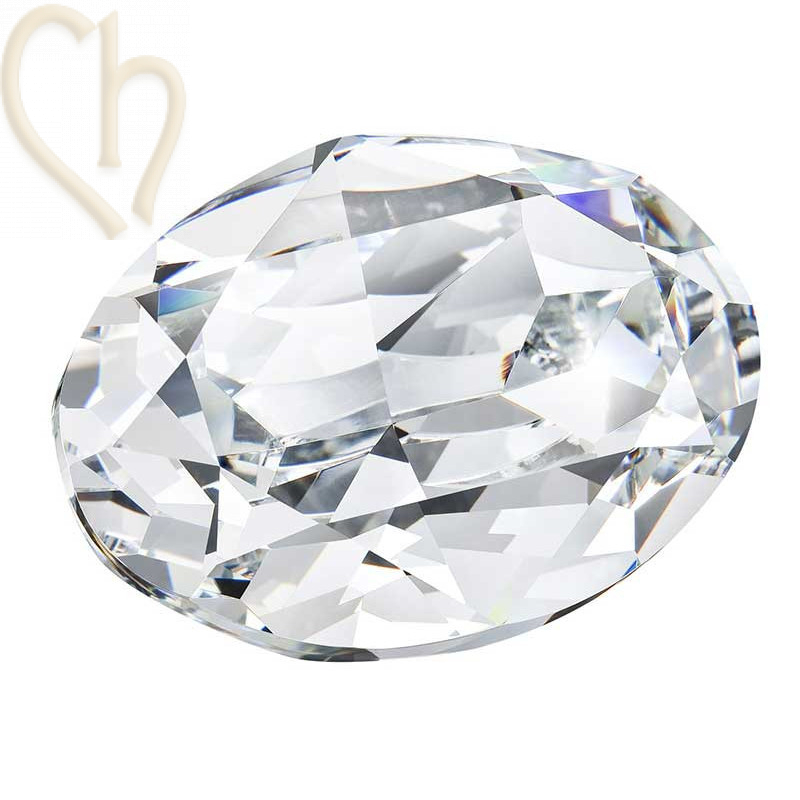 Preciosa cabochon ovaal 18*13mm cristal Preciosa cabochon ovaal 18*13mm cristal