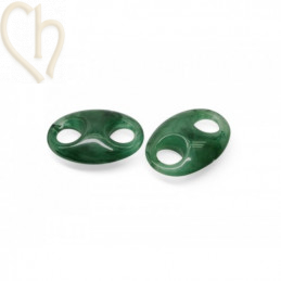 Acryl connector for XXL chain Emerald Green