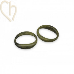 Acryl Maille 39mm individuelle pour chaine Olive