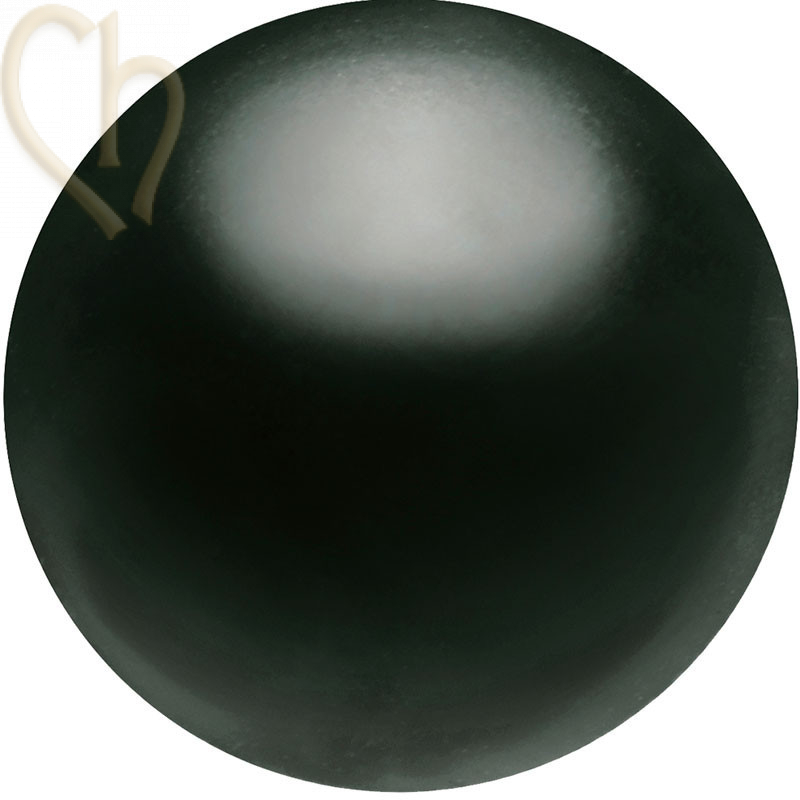 Preciosa 6mm Magic Black Round Nacré Pearl Maxima