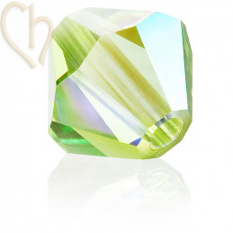 Preciosa Crystal Rondelle Bead 3mm Limecicle AB