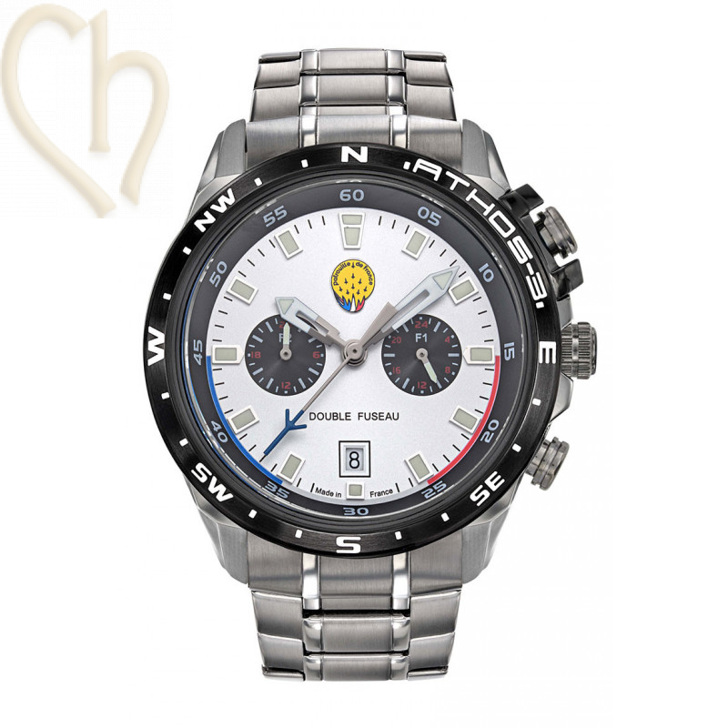 Men's Watch Patrouille de France Athos 3 White - Steel