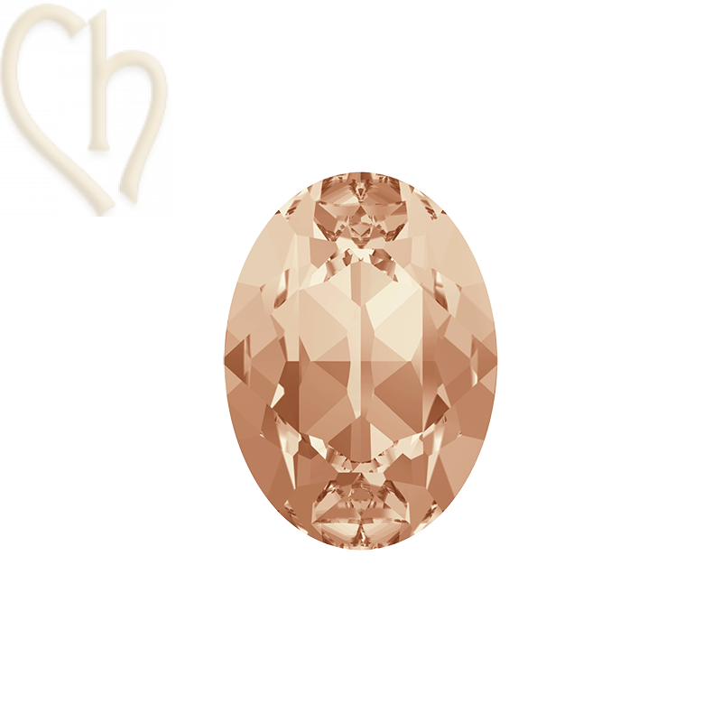 Charl'stone Crystal Cabochon oval 8*6mm Light Peach Charl'stone Crystal Cabochon oval 8*6mm Light Peach