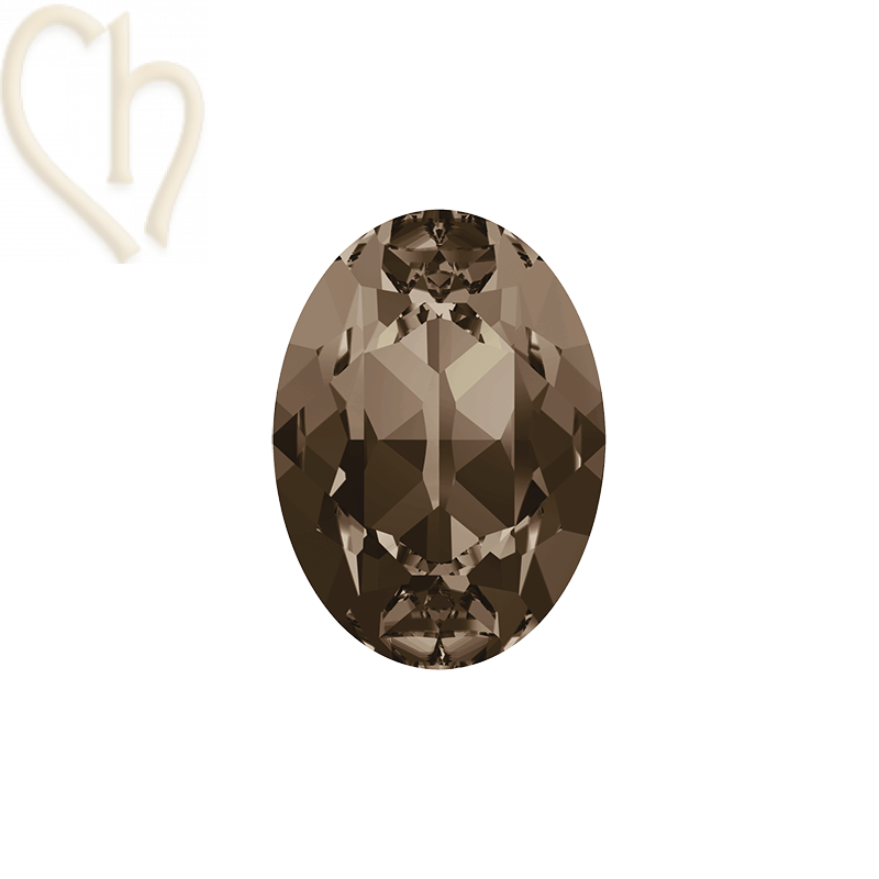 Charl'stone Crystal Cabochon oval 8*6mm Smoky Quartz Charl'stone Crystal Cabochon oval 8*6mm Smoky Quartz