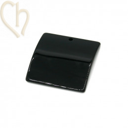 pendentif carré acryl 45mm - Noir