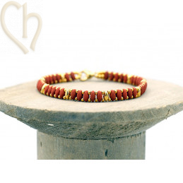 Kit bracelet ByElle met Superduo kralen - Velvet Carrot