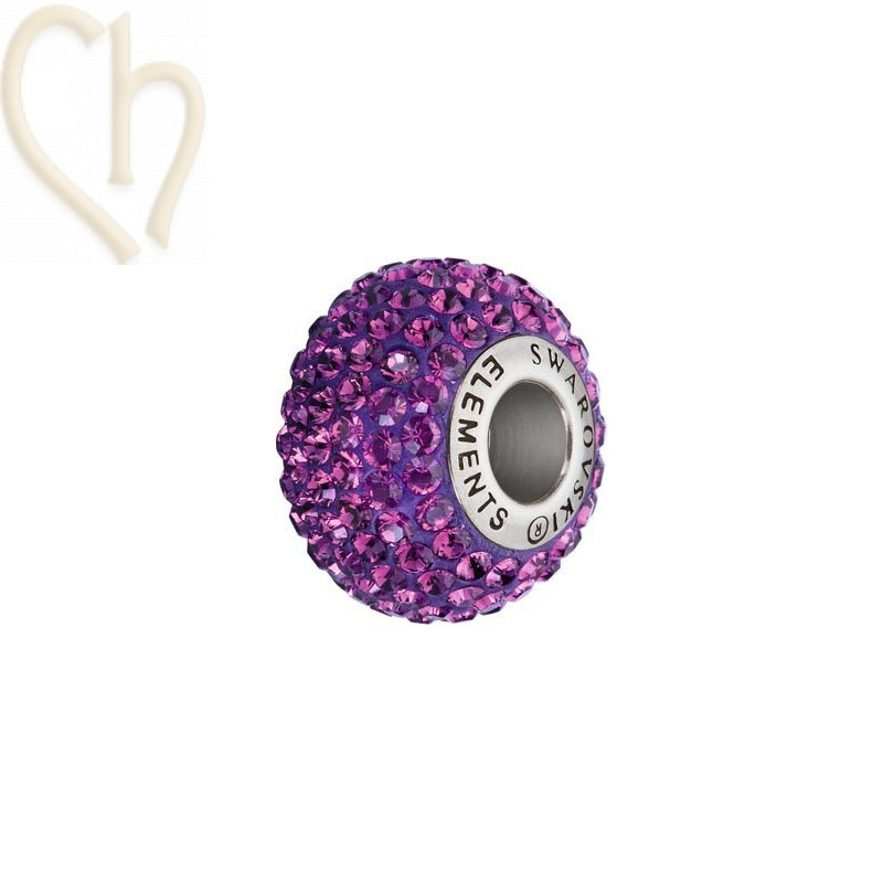 Becharmed pave Swarovski Elements 14mm Amethyst