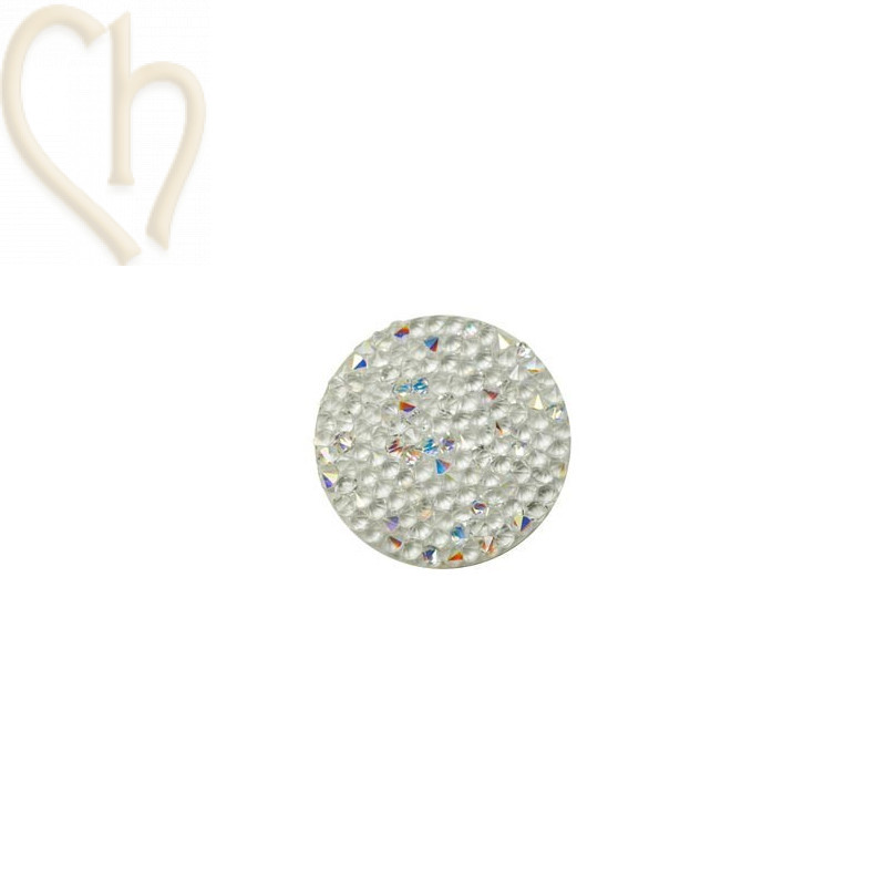 Crystal Rocks 24mm Crystal AB / White