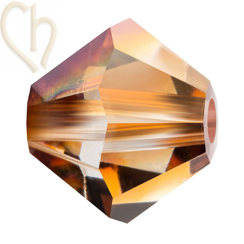 Preciosa Crystal Rondelle Bead 3mm Cristal Venus