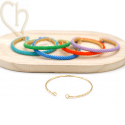 armbandje fijn edelstaal gold plated