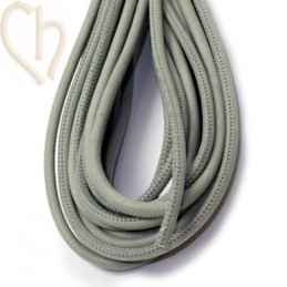 Cuir rond 4mm Gris