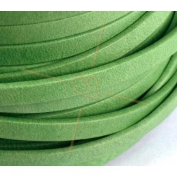 flat leather green hierba