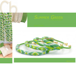 Schema Grille bracelet Jonc Summer Green