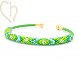 Schema Grille bracelet Jonc Summer Green