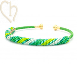 Schema Grille bracelet Jonc Summer Green