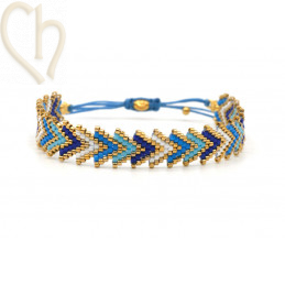 Armbandje macramé en...