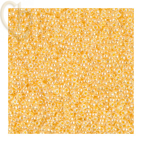 Miyuki Round Rocaille Seed Beads Size 15/0 Opaque Tan 8.2g-Tube (15-597