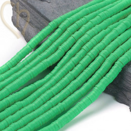 Rondelles Heishi 6mm Lime...