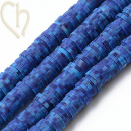 Heishi Rings 6mm Royal Blue String 40cm