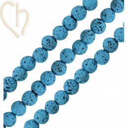 Pierre de Lave coloré 8mm Turquoise