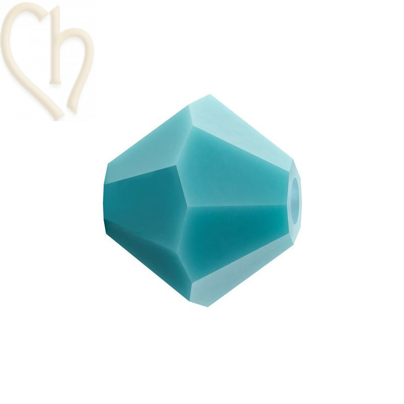Preciosa Crystal Rondelle Bead 4mm Turquoise Preciosa Crystal Rondelle Bead 4mm Turquoise