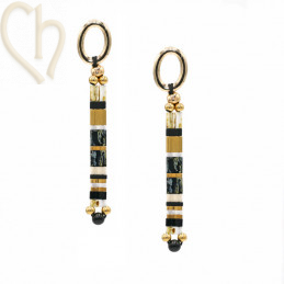 Kit earrings with Half Tila...