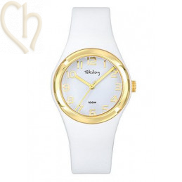 Armbandje met Miyuki kralen Tila White Gold