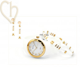 Armbandje met Miyuki kralen Tila White Gold