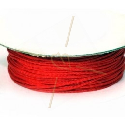 macramé cord .5mm red