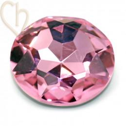 Charl'stone Crystal Cabochon 1201 ronde 27mm   Light Rose