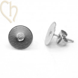 Earrings disk 10mm...