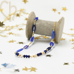 Kit necklace Losange - Bleu...