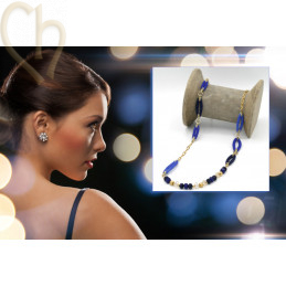 kit collier Losange - Blue doré