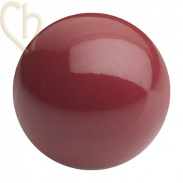 Charl'stone Crystal 6mm Cranberry Round Nacré Pearl Maxima