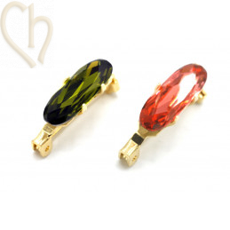 Austrian Crystal 4161 oval fancy stone 21*7mm Topaz