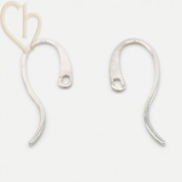 Elegant Gold Stainless Steel Earring Hooks Rhodium