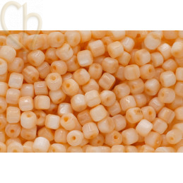 Nacré Tube bead 4*5mm Orange