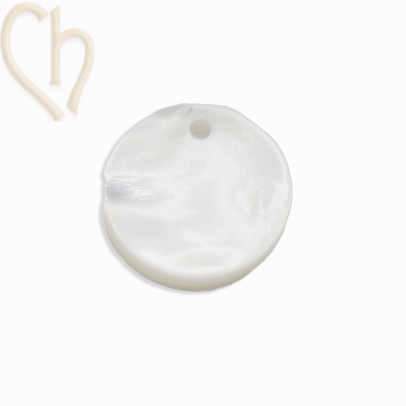 Nacré Pastille pendentif 12mm
