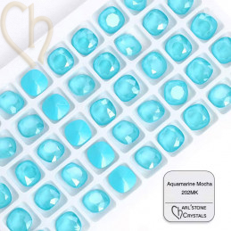 Austrian Crystal Cabochon 4470 12mm Aquamarine Mocha