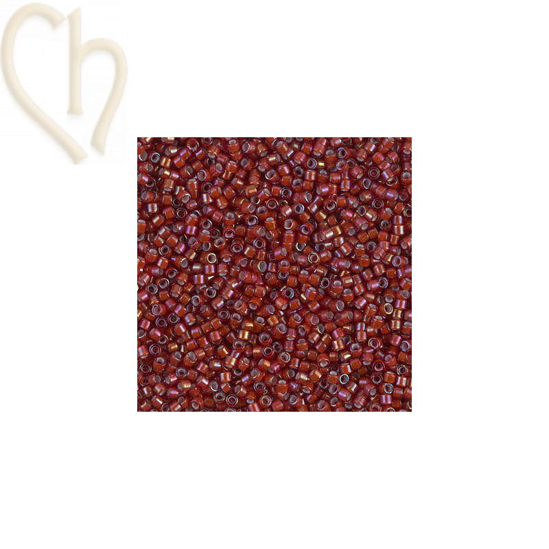 Miyuki Delica Dark Red AB - 11/0 5gr - DB1781 Miyuki Delica Dark Red AB - 11/0 5gr - DB1781